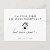 Seien Sie Hauseigentümer Real Anwesen Marketing Postkarte (Vorderseite)