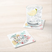 Seien Sie heute fantastisch Rechteckiger Pappuntersetzer (Vor Ort)