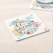 Seien Sie heute fantastisch Rechteckiger Pappuntersetzer (angewinkelt)