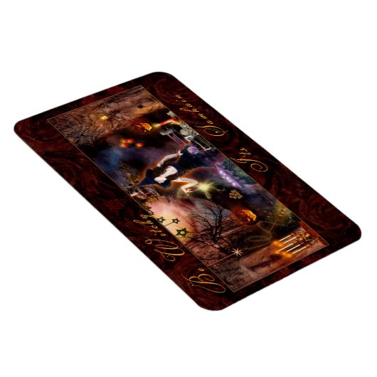 Seien Sie Hexe, es ist Samhain Hexenmagnet Magnet (Rechte Seite)