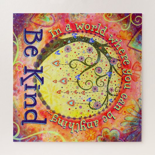 Seien Sie Hübsche florale Inspiration. Puzzle (Horizontal)