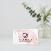 Seien Sie Ihr eigener Chef mit MONAT-Pink Visitenkarte (Stehend Vorderseite)