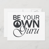 Seien Sie Ihr eigener Guru Postkarte (Vorne/Hinten)