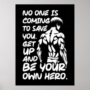Seien Sie Ihr eigener Held - Anime Bodybuilding Gy Poster