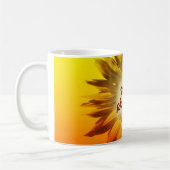 Seien Sie Ihr eigener Sonnenschein Sonnenblume Rot Kaffeetasse (Links)