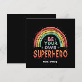 Seien Sie Ihr eigener Superheld mit Inspiration un Einladung (Vorne/Hinten)