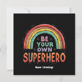 Seien Sie Ihr eigener Superheld mit Inspiration un Einladung