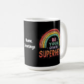 Seien Sie Ihr eigener Superheld mit Inspiration un Kaffeetasse (VorderseiteRechts)