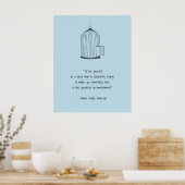 Seien Sie Ihr Emerson Quote Birdcage Poster (Küche)