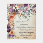 Seien Sie Ihr Führer, Herbst-Blumenmix Fleecedecke (Vorderseite)