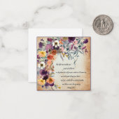 Seien Sie Ihr Führer, Herbst-Blumenmix Mitteilungskarte (Vorderseite/Rückseite Beispiel)