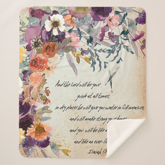 Seien Sie Ihr Führer, Herbst-Blumenmix Sherpadecke (Vorderseite)