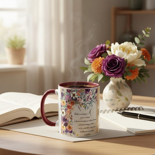 Seien Sie Ihr Führer, Herbst-Blumenmix Tasse