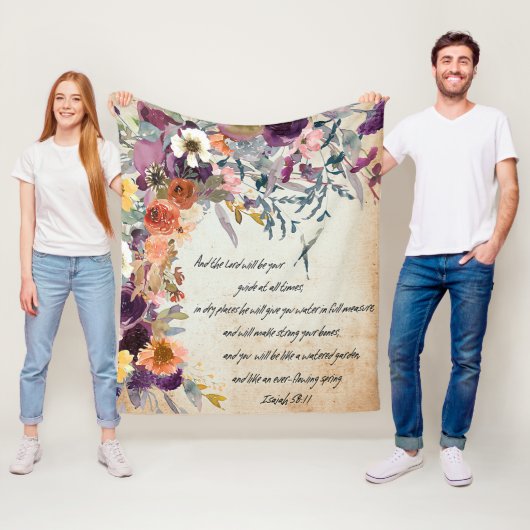Seien Sie Ihr Führer, Herbstblumen-Mischung Fleecedecke (Beispiel)