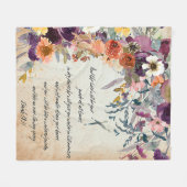 Seien Sie Ihr Führer, Herbstblumen-Mischung Fleecedecke (Vorderseite (Horizontal))
