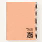 Seien Sie Ihr Motivierend Zitat Chic Peach Notizblock (Rückseite)