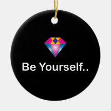 Seien Sie Ihr motivierend Zitat, farbiger Diamant