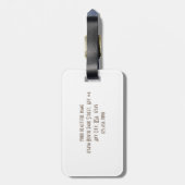 Seien Sie Ihr schönes Skriptbriefe Kupfer Gepäckanhänger (Rückseite vertikal)