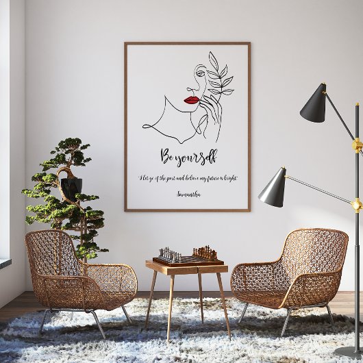 Seien Sie Ihr selbst Boho Motivierend, individuell Poster