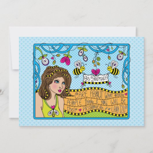 Seien Sie Ihr selbst_Flachkarte 7"x5" (Vorderseite)