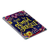 Seien Sie Ihr selbst Fun floral Hübsch Inspiration Notizblock (Rechte Seite)