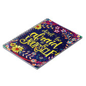 Seien Sie Ihr selbst Fun floral Hübsch Inspiration Notizblock (Linke Seite)