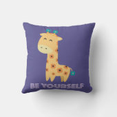 Seien Sie Ihr selbst gewirbelt Kissen (Rückseite)