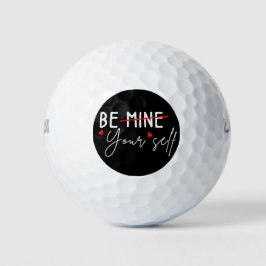 Seien Sie Ihr selbst inspirierendes Zitat Valentin Golfball