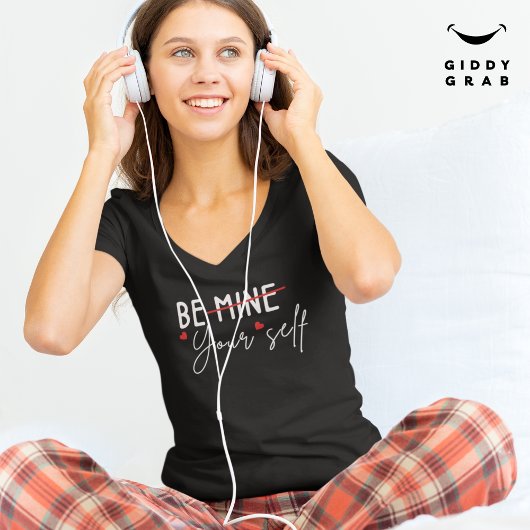 Seien Sie Ihr selbst inspirierendes Zitat Valentin T-Shirt