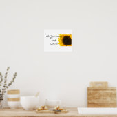 Seien Sie Ihr selbst Sonnenblumenplakat Poster (Küche)
