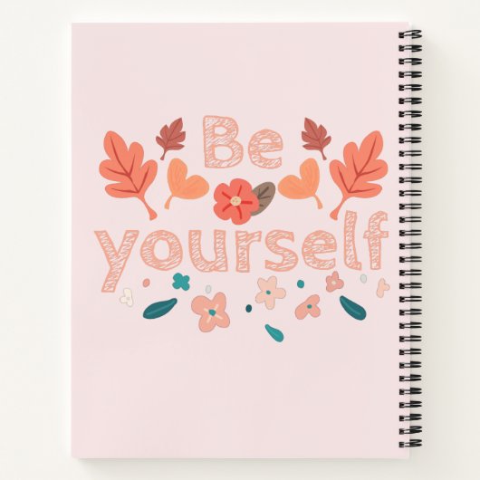 Seien Sie Ihr selbst SpiralNotebook Notizblock (Rückseite)