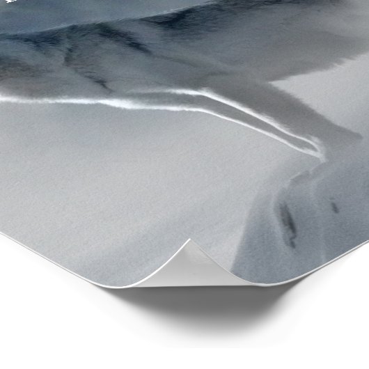 Seien Sie Ihr selbst Wolf Poster (Ecke)