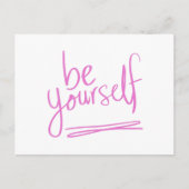 Seien Sie Ihr selbst Zitat Sprichwort Motivation I Postkarte (Vorderseite)