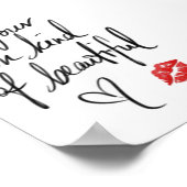 SEIEN SIE IHRE EIGENE ART VON SCHÖNEM POSTER (Ecke)