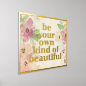 Seien Sie Ihre eigene Art von schönem Zitat Gold Foliendrucke (Ablage )