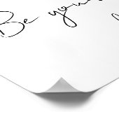 Seien Sie Ihre eigene Art von schönen Linie Art Cu Poster (Ecke)