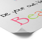 Seien Sie Ihre eigene Art von schöner Libelle Poster (Ecke)