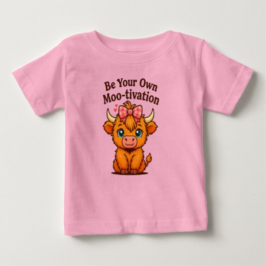 Seien Sie Ihre eigene Mootivation Baby T-shirt (Vorderseite)