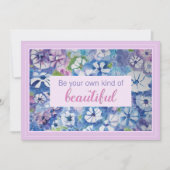 Seien Sie Ihre eigene schöne Affirmationskarte Einladung (Vorderseite)