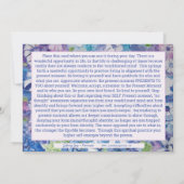 Seien Sie Ihre eigene schöne Affirmationskarte Einladung (Rückseite)