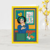 Seien Sie im anwesenden_B_Greeting Karte (Gelbe Blume)