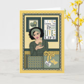 Seien Sie im anwesenden_C_Greeting Karte (Gelbe Blume)