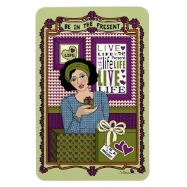 Seien Sie im Magnet "Present_A_4x6 Kühlschrank".