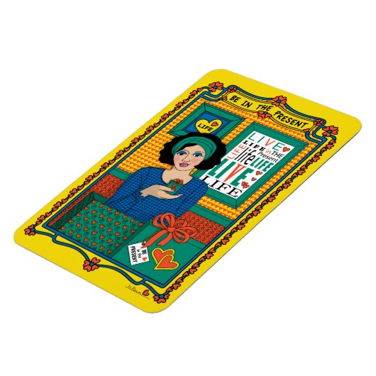 Seien Sie im Magnet Present_B_4x6 Kühlschrank. (Linke Seite)