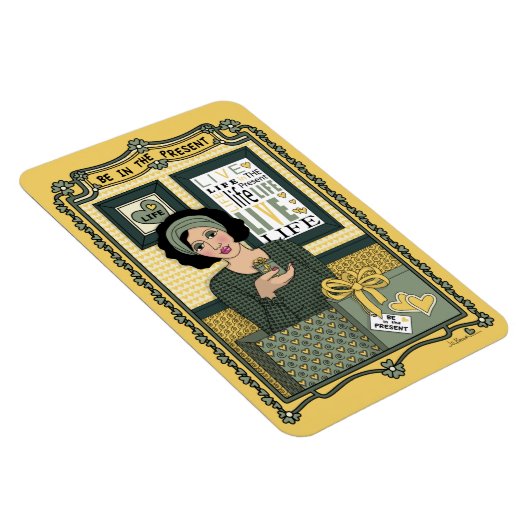 Seien Sie im Magnet Present_C_4x6 Kühlschrank. (Rechte Seite)