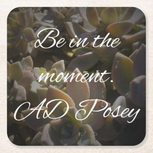 Seien Sie im Moment Untersetzer (Vorderseite)