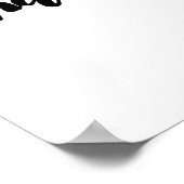 Seien Sie immer dankbar - Typografie - Weißes Post Poster (Ecke)