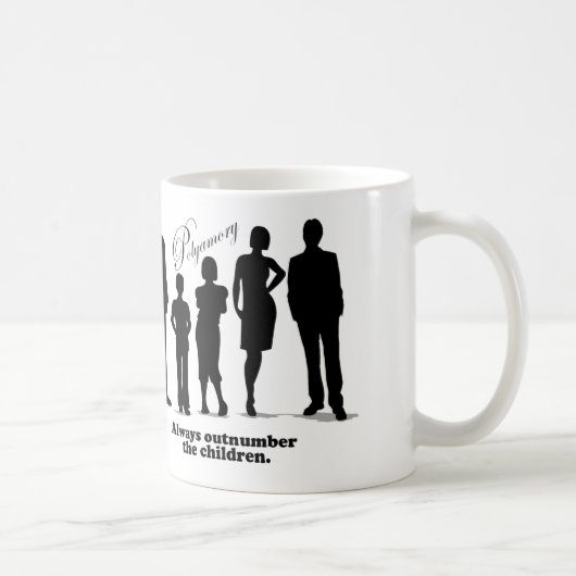 Seien Sie immer den Kindern - Polyamory Kaffeetasse (Rechts)