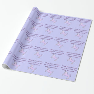 Seien Sie immer ein Einhorn-Packpapier Geschenkpapier