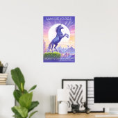 Seien Sie immer ein Lila Einhorn-Poster Poster (Heimbüro)